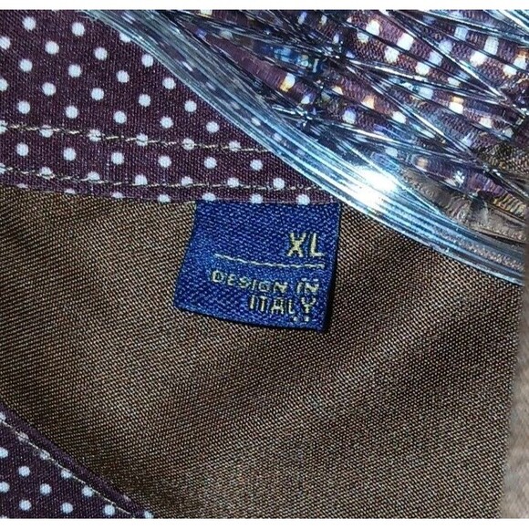 Men's FLEX Brown Long Sleeve Button Down Dress Shirt XL - Picture 7 of 13